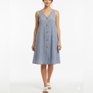 Caution To The Wind Blue and White Checkered Women’s Dress